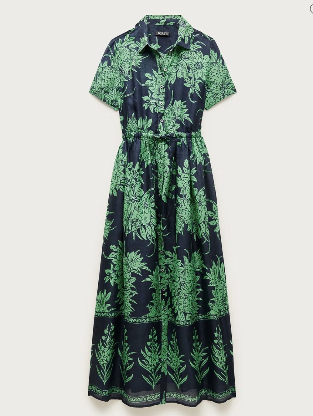 NWT Cerise Shirt Dress in Pineapple Print (Size 14)